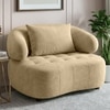 Henry Velvet 1 Seater Sofa Beige Color