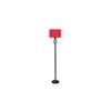 Asher Black Cotton Shade Floor Lamp