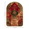 Mughal Architecture Floral Wall Art Painting Set of 2 with Gold Frame 16 x 24 Inch