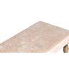 Bestone Solid Wood Bench In Ivory Sparkle Velvet Fabric