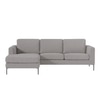 Modernelegance Wood Right Aligned 3-Seater With Upholstery Non Storage Sofa In Grey Colour