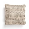 Tufted And Fringed Cotton Cushion Cover