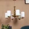 Eliante 6-Light Mild Steel Chandelier, Modern Pendant Ceiling Light Fixture For Living Room Or Dining Room