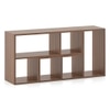 Hayden Engineered Wood Bookshelf in Classic Walnut Finish