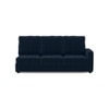 Apollo Compact Sofa (Colour : Sea Port Blue Velvet, Cushion : Hard, Back Type : Regular, Seating Capacity : Left Aligned 3 Seater + Left Aligned Chaise + Ottoman)