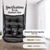 Swingzy Premium Hanging Swing Chair for Kids and Adults Black