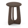 Aero Solid Wood Side Table In Danish Walnut Finish