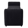 Redol Boucle 2 Seater Ottoman Bench with Storage  in Black Color