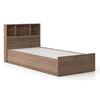 Jasper Engineered Wood Single Size Box Storage Bed In Classic Walnut Finish