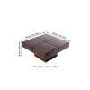 Montreal Sheesham Wood Coffee Table In Walnut Finish