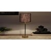Black Jute with Metal Gold Table Lamp