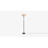 Iris Natural Floor Lamp With Natural Iron Base