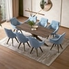 Anderson Solid Wood 8-Seater Dining Table With Set of 4 Wella Dining Chair