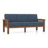 Raynor 3 Seater Wooden Sofa (Midnight Indigo Blue)