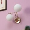 Eliante Modern Wall Lights Mild Steel & Glass Material Gold & White Finish