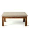 Maati Sheesham Wood Accent 2 Seater Bench In Jute Beige