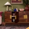 Banner Solid Wood Sideboard in Brown Colour