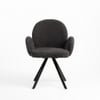 Cotton Fabric Dining Chair in Grey Colour