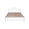 Morris Metal Queen Size Non Storage Bed In White Finish
