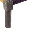 Riaza Solid Wood Maachi Foot Stool in Purple & Yellow Canning