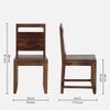 Gianni Solid Wood Dining Chair in Honey Finish - Set of 2