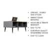 Hexa Engineered Wood Coffee Table With Storage And Open Rack In Slate Grey And Giant Wood