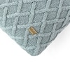 Crest Blue Grey Cotton Cushion Cover 16X16  Inches