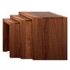 Hamilton Solid Wood Side Table Set of 3 in Teak Finish