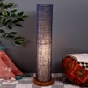 Oliver Blue Cotton Shade Floor Lamp