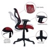 Zeeazyana Mid Back Ergonomic Chair in Red Colour