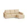 Apollo Sofa (Colour : Pearl, Cushion : Soft, Back Type : High Back, Seating Capacity : Right Aligned 2 Seater + Right Aligned Chaise)
