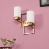 Eliante Modern Wall Lights Glass, Mild Steel & Glass Material Antique & White Finish