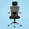 Kepler Brooks High Back Office Chair | 2 Years Warranty | Chair for Office Work at Home, Ergonomic Chair, Diwali Gifts, 2D Adjustable Arms, Headrest & Lumbar Support, Multi Synchro Lock (Zeus, White)