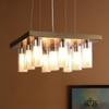 Eliante 9-Light Mild Steel Chandelier, Modern Ceiling Fixture, 9 Bulb, Model