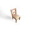 Newport Sheesham Wood Dining Chair in Beige Velvet HONEY FINISH