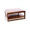 Turin Sheesham Wood Coffee Table In Teak Finish