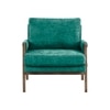 Serenity Boucle Fabric Arm Chair in Green