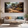The Castle Decor Nature Wall Painting Wooden Framed 27x48 Inch (Style 2)