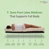 Nirvana Bamboo Fabric 7 Zone Pure Latex Foam Mattress - Double Size