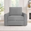 Clevam  Pull Out Sofa cum Bed  in Grey Colour