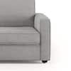 Apollo Fabric Sectional Sofa (Colour : Vapour Grey, Cushion : Hard, Back Type : Regular, Seating Capacity : Left Aligned 3 Seater + Left Aligned Chaise + Ottoman)