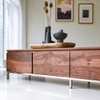 Rubaan Solid Wood TV Unit in Honey Oak Finish