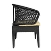 Launceston Wicker Chair In Black Finish