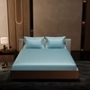 Stoa Paris 300TC UltrSatin King Bedsheet Set Satin King Dreamy Blue