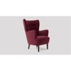 Ludwi Accent chair Velvet in Maroon Color