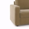 Apollo Sofa Set (Colour : Fawn Velvet, Cushion : Hard, Back Type : Regular, Seater : 3+1+1)
