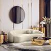 Mia 3 Seater Fabric Sofa In Angora White
