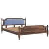 Regal Shesham Solid Wood King Size Bed Non Storage Bed In Provincia Teak Finish