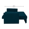 Melano  Pull Out Sofa cum Bed  in T Blue Colour