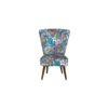 Cristan Solid Wood Lounge Chair In Multicolour